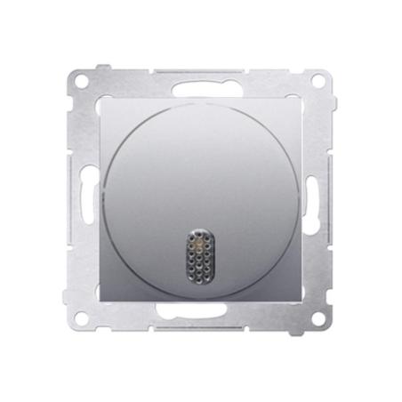 Simon 54 Premium srebrny mat - dzwonek elektroniczny 8-12V DDT1.01/43