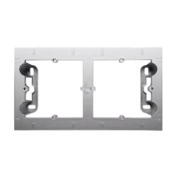 Simon 54 Premium srebrny mat - puszka natynkowa 2-krotna DPN2/43