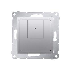 Simon 54 Premium srebrny mat - ściemniacz dwuklawiszowy z intensywnością oświetlenia D75310.01/43