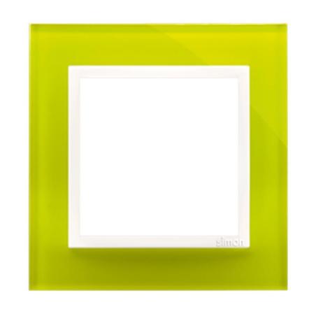 Simon 54 Nature limonkowy sorbet szkło - ramka pojedyncza DRN1/90