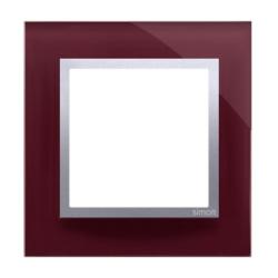 Simon 54 Nature kusząca śliwka szkło - ramka pojedyncza DRN1/89