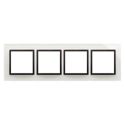 Simon 54 Nature burzowa chmura szkło - ramka poczwórna DRN4/72