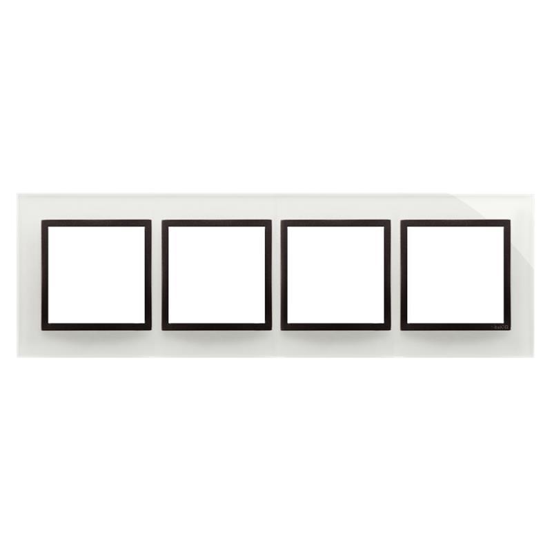 Simon 54 Nature burzowa chmura szkło - ramka poczwórna DRN4/72