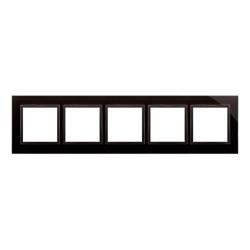 Simon 54 Nature zastygła lawa szkło - ramka pięciokrotna DRN5/73