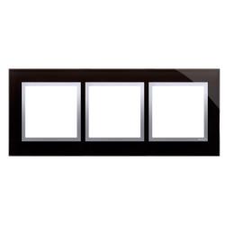 Simon 54 Nature księżycowa lawa szkło - ramka potrójna DRN3/74