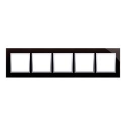 Simon 54 Nature księżycowa lawa szkło - ramka pięciokrotna DRN5/74