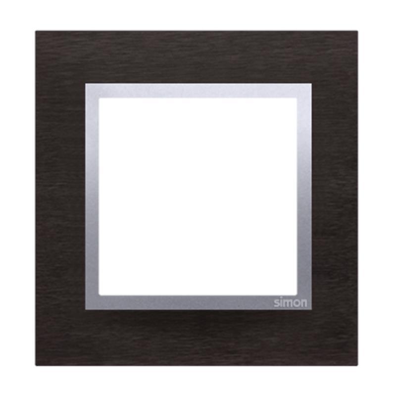 Simon 54 Nature inox yin metal - ramka pojedyncza DRN1/78