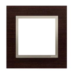 Simon 54 Nature złote wenge drewno - ramka pojedyncza DRN1/85
