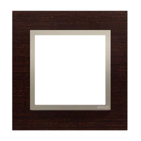 Simon 54 Nature złote wenge drewno - ramka pojedyncza DRN1/85