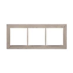 Simon 54 Nature Al betone - ramka potrójna DRN3/91