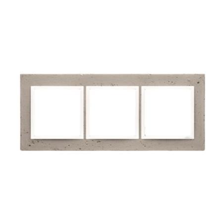 Simon 54 Nature Al betone - ramka potrójna DRN3/91