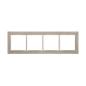 Simon 54 Nature Al betone - ramka poczwórna DRN4/91