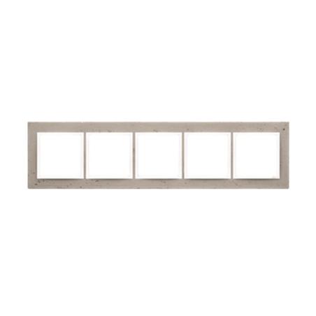 Simon 54 Nature Al betone - ramka pięciokrotna DRN5/91