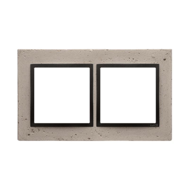 Simon 54 Nature Funda mente beton - ramka podwójna DRN2/93