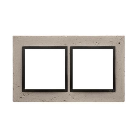 Simon 54 Nature Funda mente beton - ramka podwójna DRN2/93