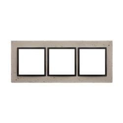 Simon 54 Nature Funda mente beton - ramka potrójna DRN3/93