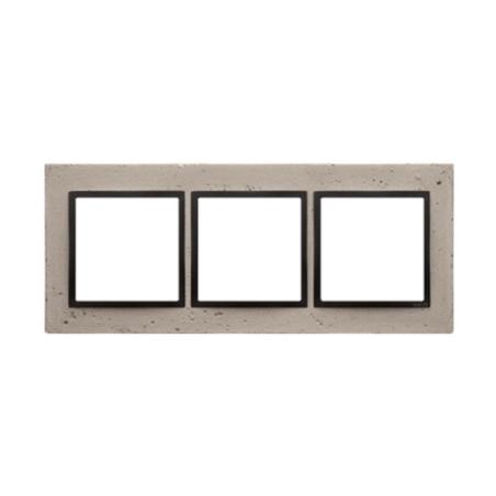 Simon 54 Nature Funda mente beton - ramka potrójna DRN3/93