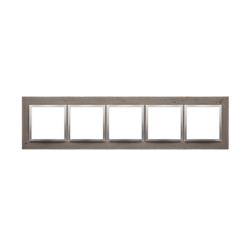 Simon 54 Nature Mokra robota beton - ramka pięciokrotna DRN5/96