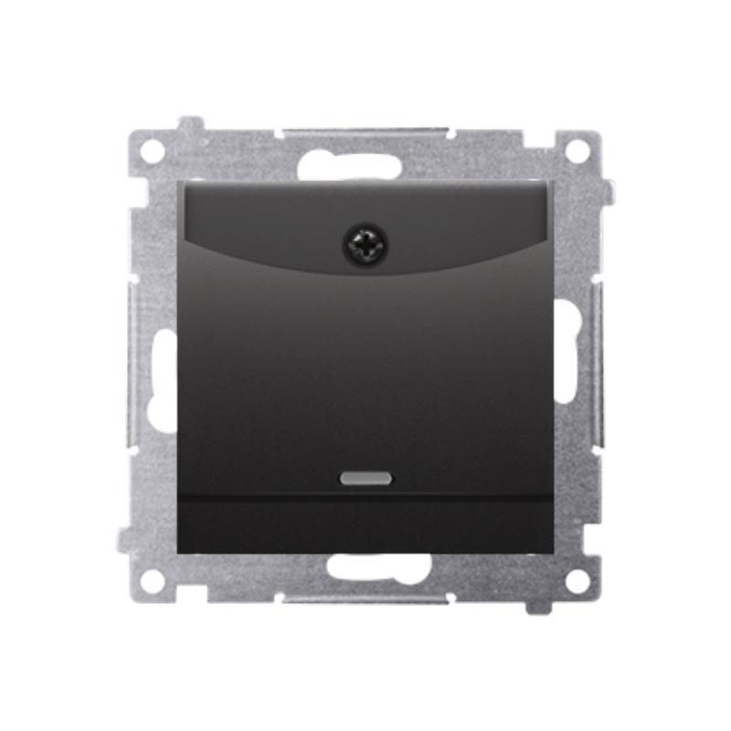 Simon 54 Premium czarny mat - łącznik hotelowy DWH1.01/49