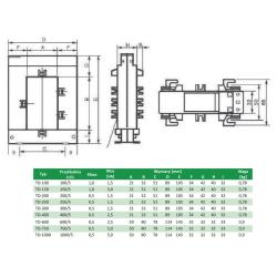 Przekładnik prądowy z otwieranym rdzeniem TO-600