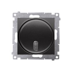 Simon 54 Premium czarny mat - dzwonek elektroniczny 8-12V DDT1.01/49