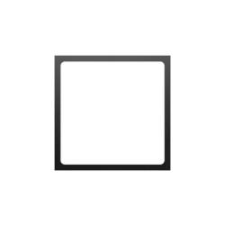 Simon 54 Premium czarny mat - pierścień mocujący-ozdobny DPRZ/49