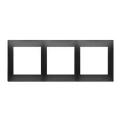 Simon 54 Premium czarny mat - ramka potrójna DR3/49