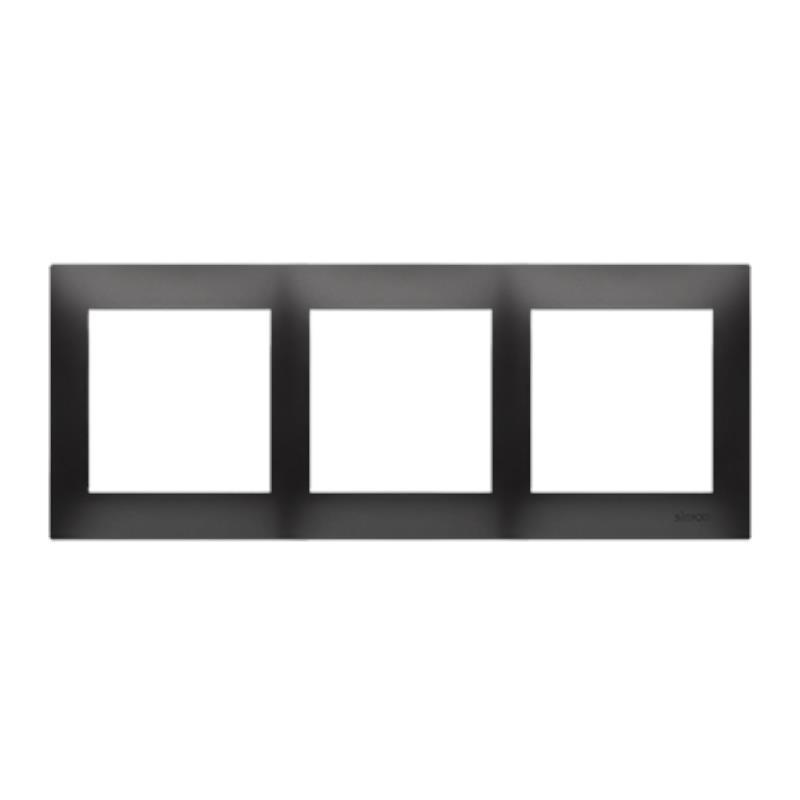 Simon 54 Premium czarny mat - ramka potrójna DR3/49