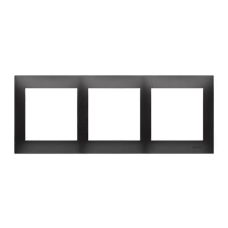 Simon 54 Premium czarny mat - ramka potrójna DR3/49
