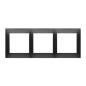 Simon 54 Premium czarny mat - ramka potrójna DR3/49