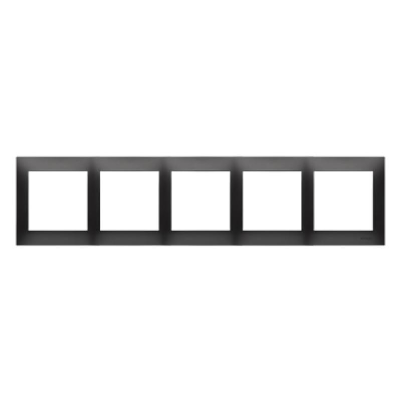 Simon 54 Premium czarny mat - ramka pięciokrotna DR5/49