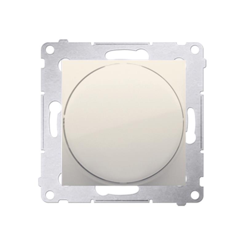 Simon 54 Premium kremowy - ściemniacz naciskowo-obrotowy LED DS9L.01/41