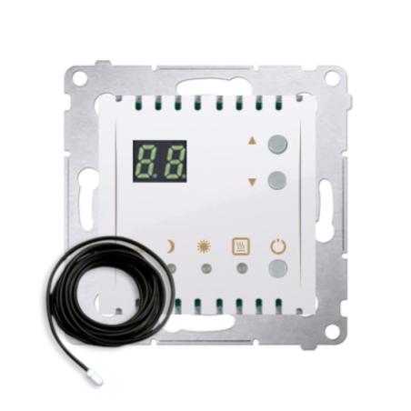 Simon 54 Premium biały - regulator temperatury z wyświetlaczem z czujnikiem zew. DTRNSZ.01/11