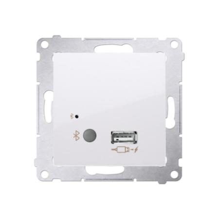 Simon 54 Premium biały - odbiornik Bluetooth z ładowarką USB D7501385.01/11