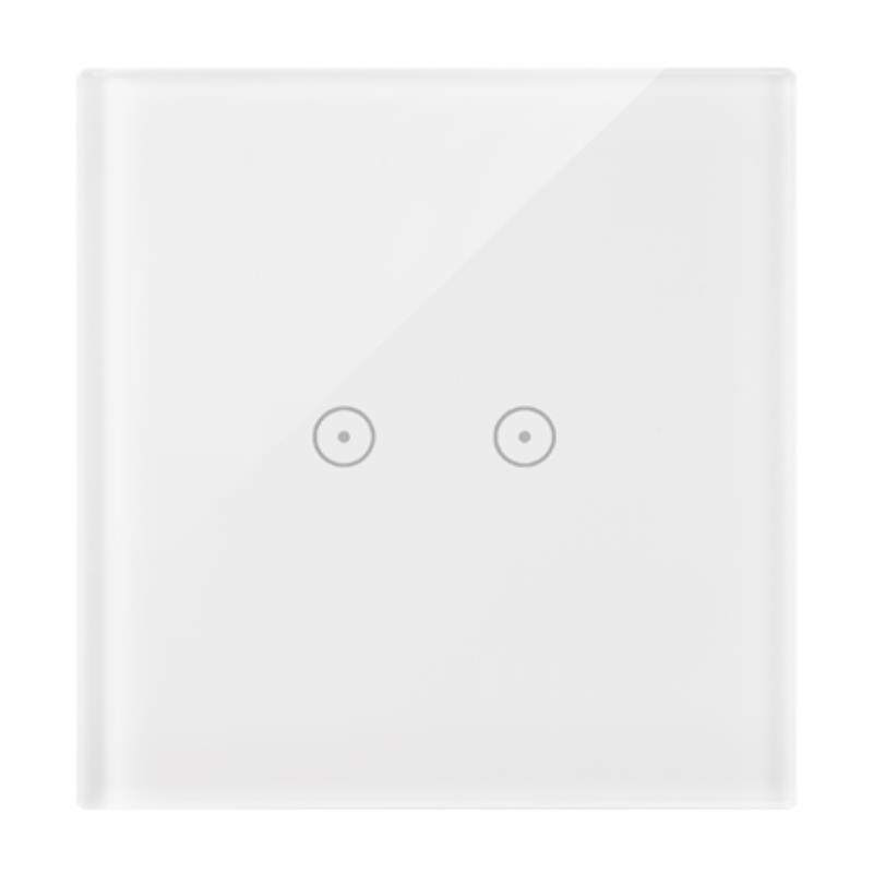 Simon 54 Touch  - Panel dotykowy 1 moduł 2 pola dotykowe poziome, biała perła