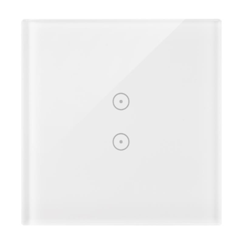 Simon 54 Touch  - Panel dotykowy 1 moduł 2 pola dotykowe pionowe, biała perła