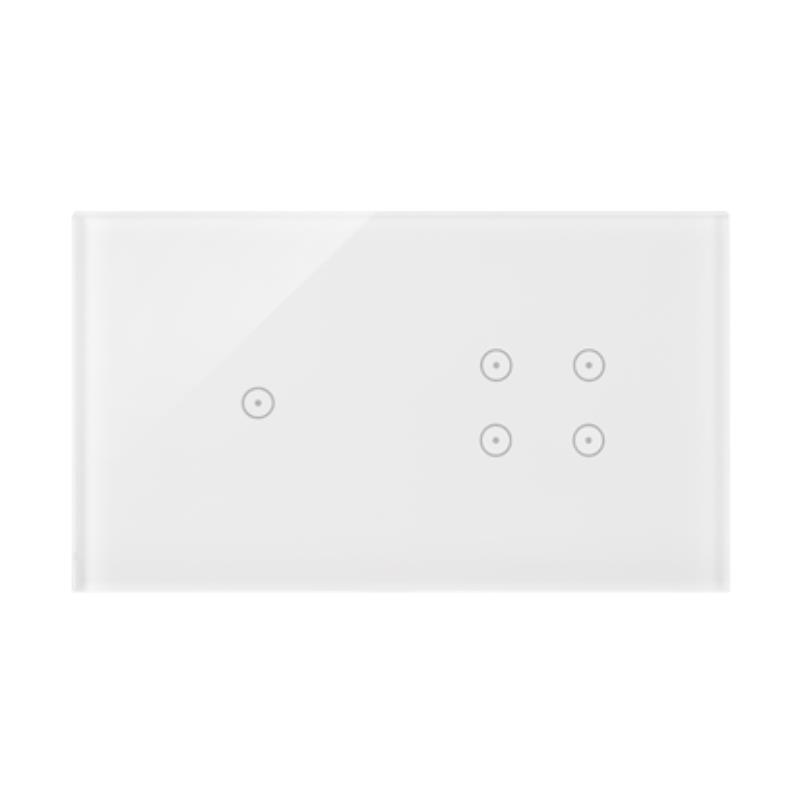 Simon 54 Touch - Panel dotykowy 2 moduły 1 pole dotykowe, 4 pola dotykowe, biała perła