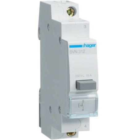 Przełącznik przyciskowy SVN352 16A 1NO+1NC Hager Polo