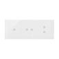 Simon 54 Touch - Panel dotykowy 3 moduły 1 pole dotykowe, 2 pola dotykowe poziome, 2 pola dotykowe pionowe, biała perła