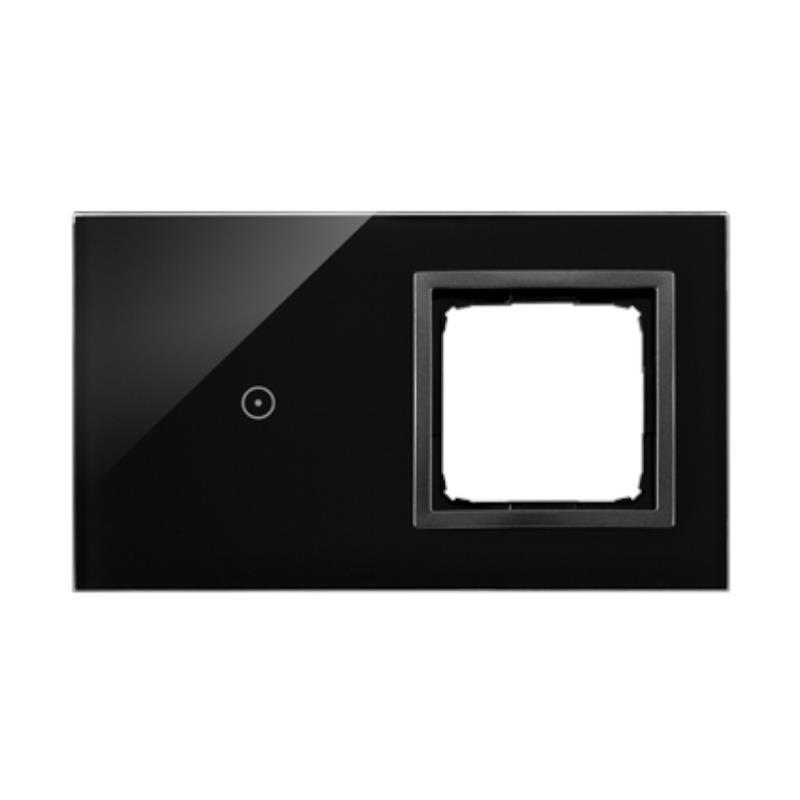 Simon 54 Touch - Panel dotykowy 2 moduły 1 pole dotykowe, otwór na osprzęt Simon 54,zastygła lawa