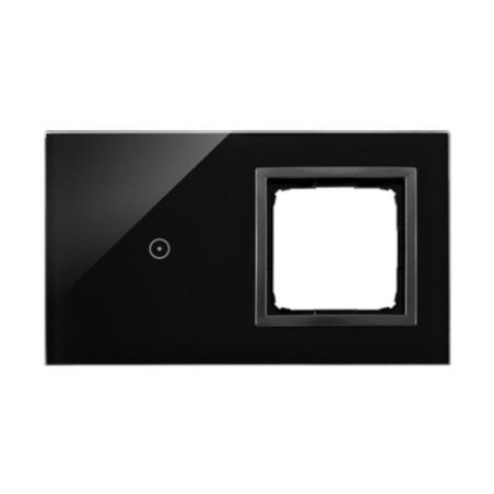 Simon 54 Touch - Panel dotykowy 2 moduły 1 pole dotykowe, otwór na osprzęt Simon 54,zastygła lawa