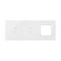 Simon 54 Touch-Panel dotykowy 3 moduły 2 pola dotykowe pionowe, 2 pola dotykowe pionowe, otwór na osprzęt Simon 54, biała perła