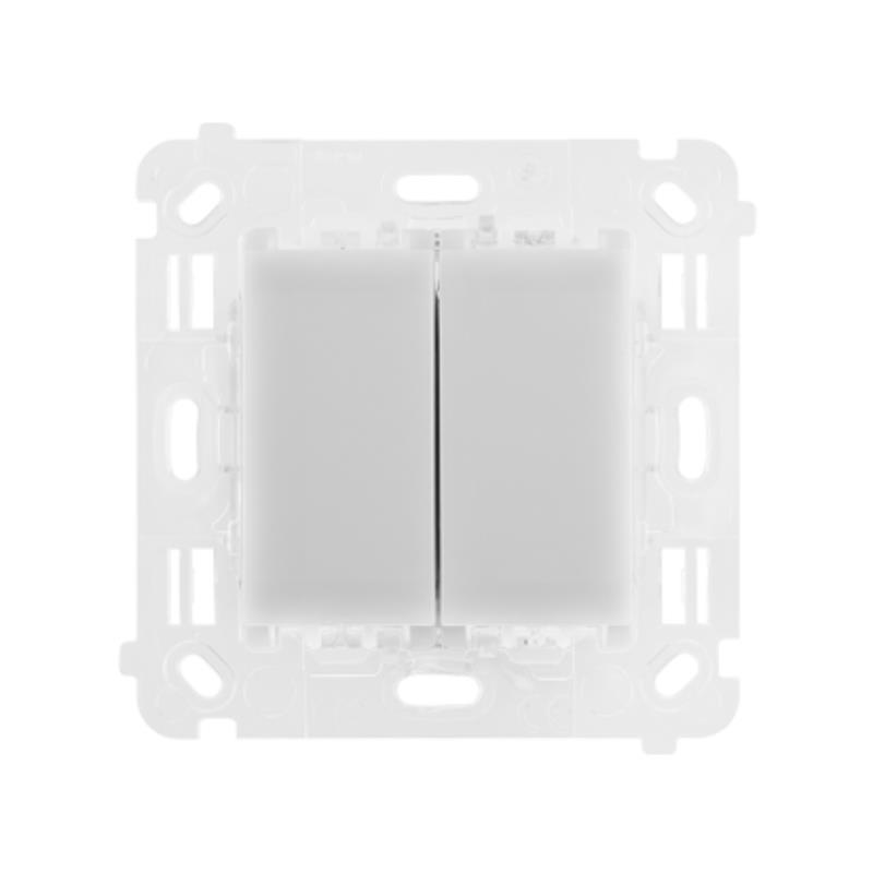 Simon 54 Touch - Łącznik/Przycisk podwójny uniwersalny, 230V, 2x6A