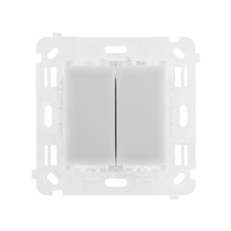 Simon 54 Touch - Łącznik/Przycisk podwójny uniwersalny, 230V, 2x6A