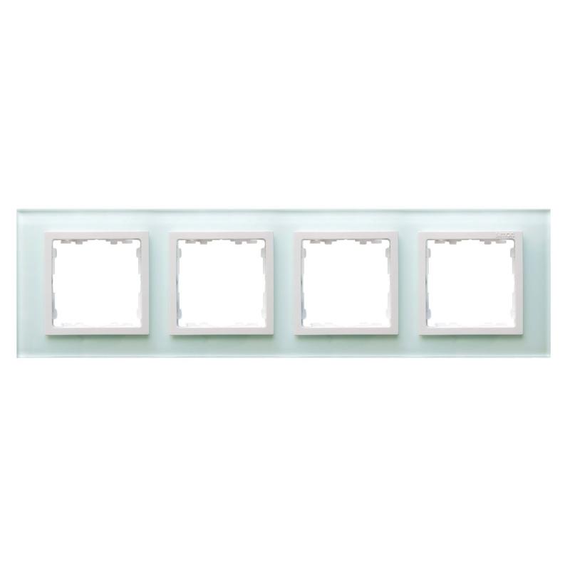 Simon 82 Nature - (seria szkło) - ramka 4-krotna - natural - 82647-60