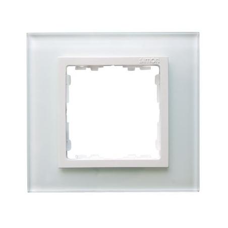 Simon 82 Nature - (seria szkło) - ramka 1-krotna - biała - 82617-30