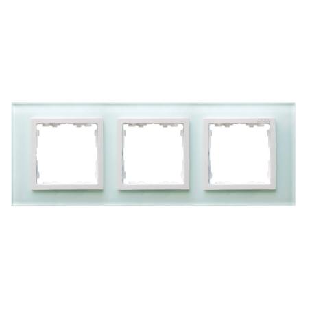 Simon 82 Nature - (seria szkło) - ramka 3-krotna - biała - 82637-30