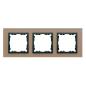 Simon 82 Nature - (seria szkło) - ramka 3-krotna - miedź/grafit - 82837-34