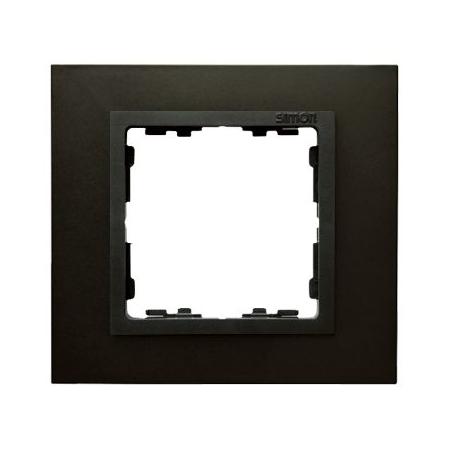 Simon 82 Nature - (seria metal) - ramka 1-krotna - stal grafitowa - 82817-38
