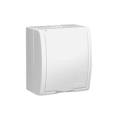 Simon Aquarius - gniazdo wtyczkowe z uziemieniem i przesłonami AQGZ1z Kontakt-Simon